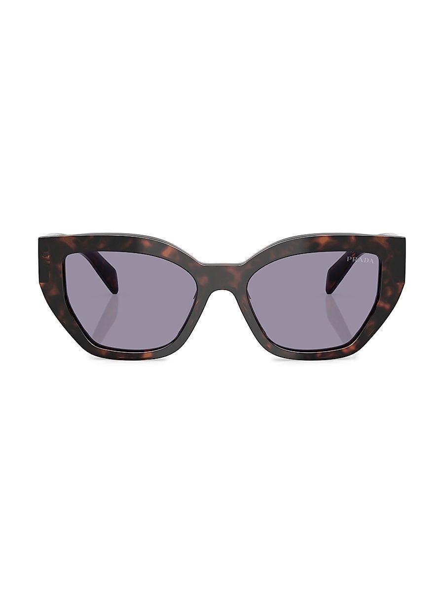 Women's 53MM Cat-Eye Sunglasses - Light Grey Tortoise