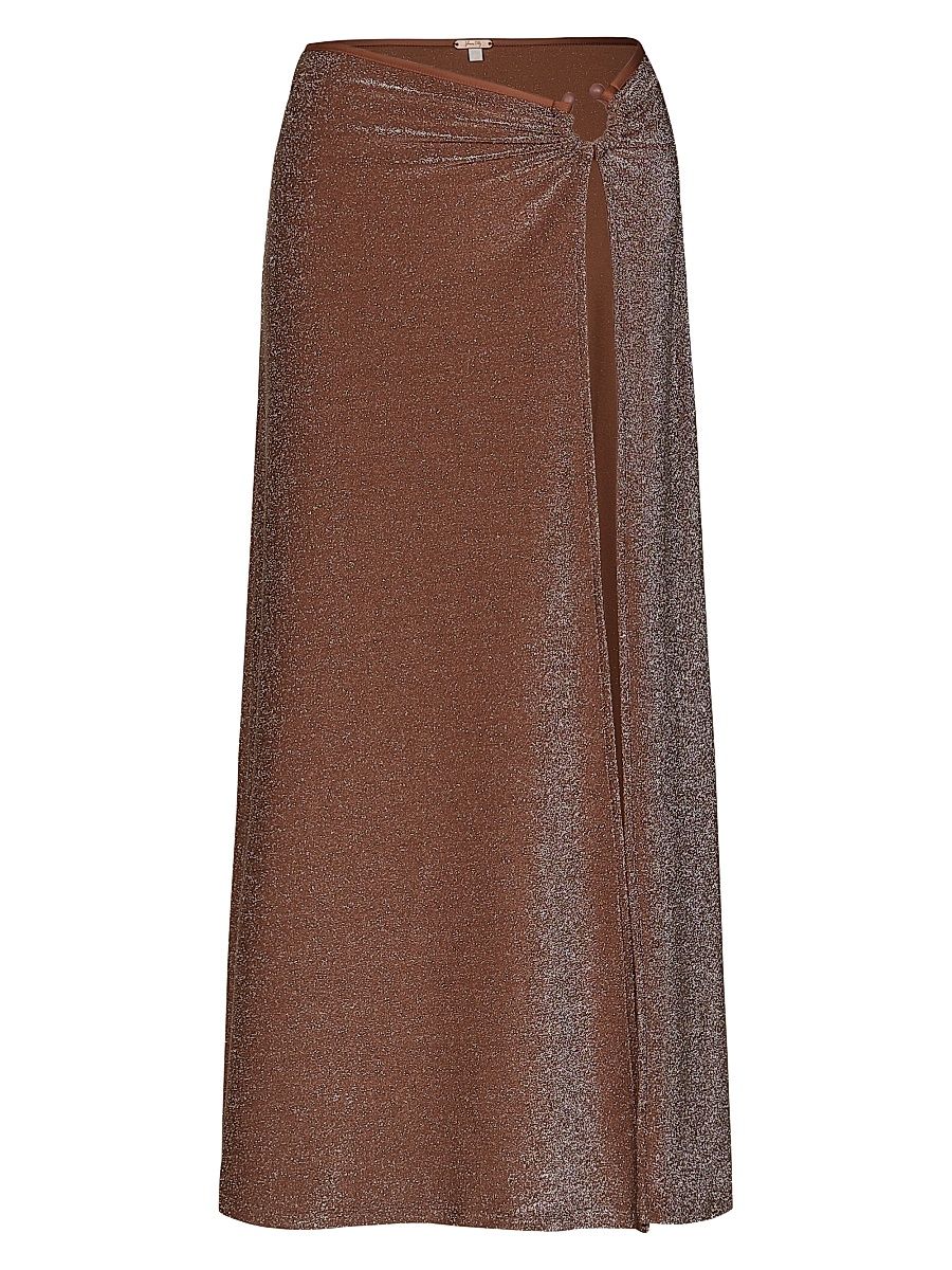 Women's Nuevo Destino Midi-Skirt - Brown - Size 0