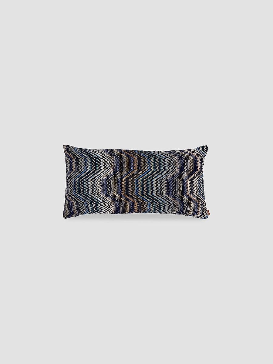 Missoni Amalfi Chevron-Striped Cushion - Blue Multicolor