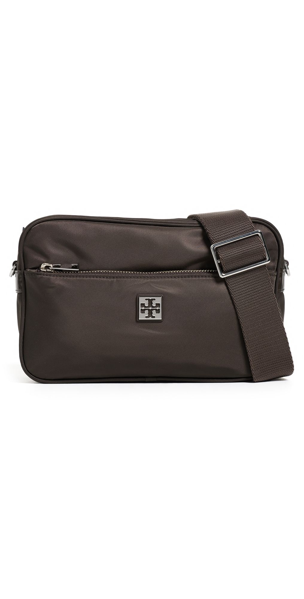 Tory Burch Virginia Shoulder Bag Dark Brown One Size