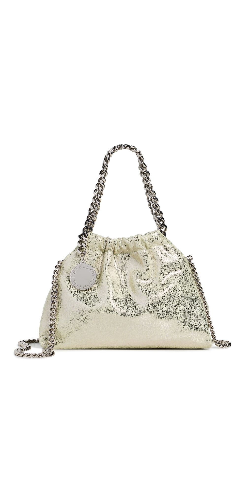 Stella McCartney Falabella Mini Drawstring Bag Light Lime Green One Size