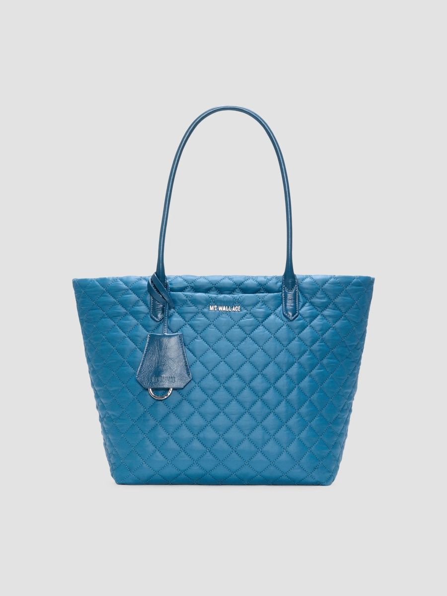 MZ Wallace Women's Daily Medium Quilted Tote Bag - Atlantic Blue