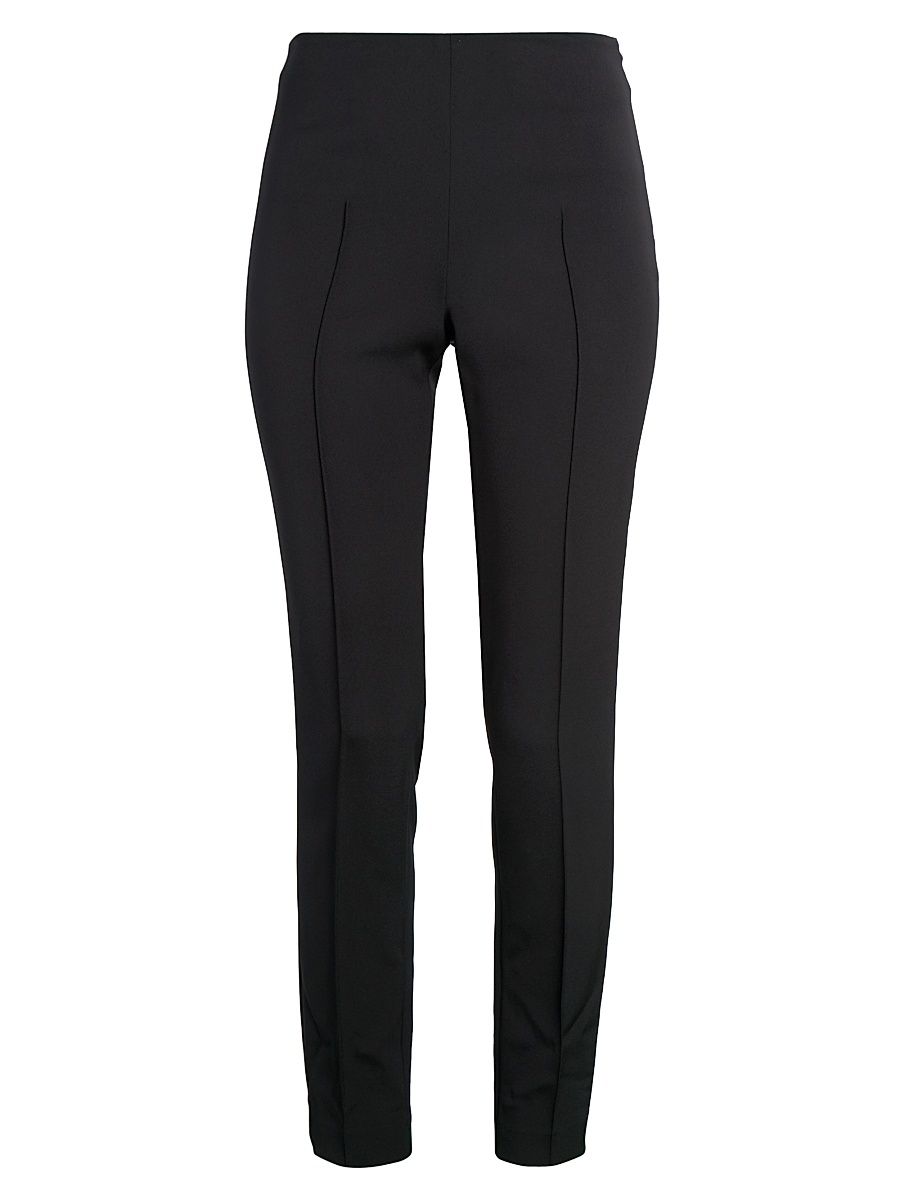 Women's Melissa Stretch-Silk Pants - Black - Size 14