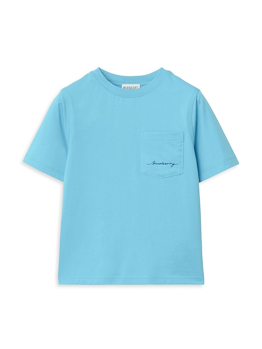 Baby Boy's, Little Boy's & Boy's Cedar Logo Pocket T-Shirt - Blue - Size 6 Months
