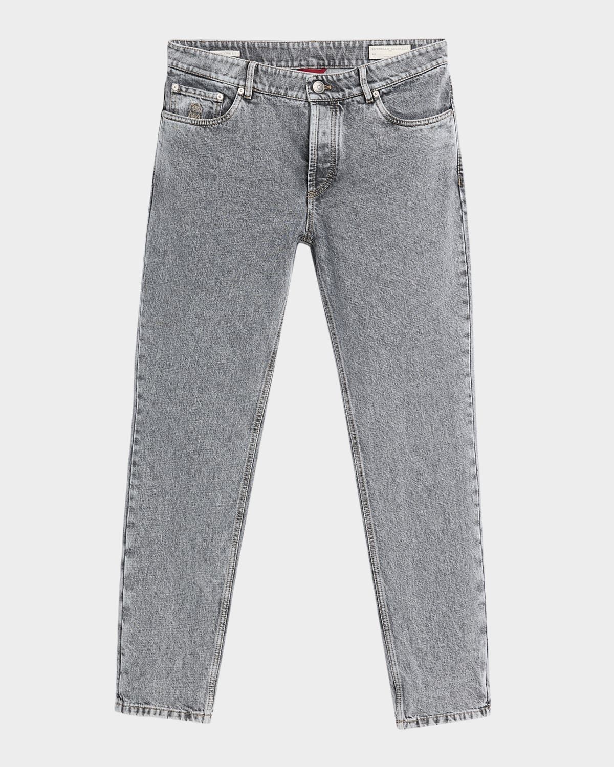Men & apos;s Straight-Leg Grey Denim Jeans