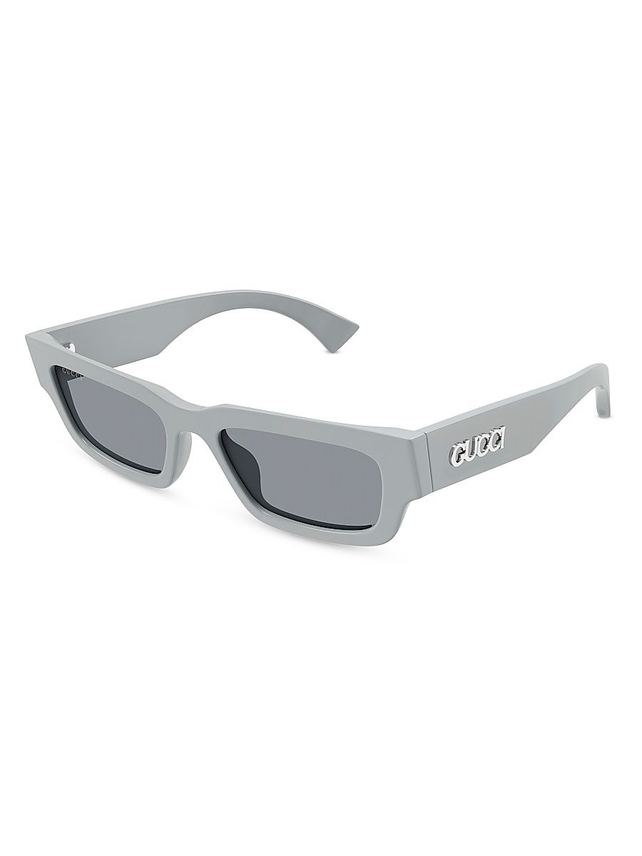 Men's Miami 52MM Rectangular Sunglasses - Grey