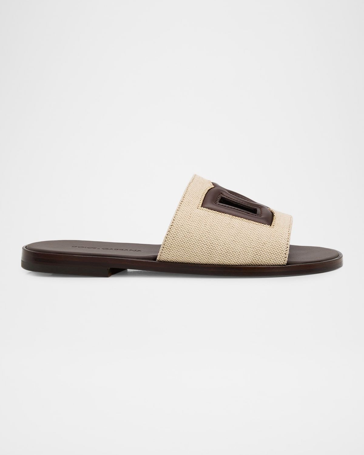 Men & apos;s DG Fabric & Leather Slides