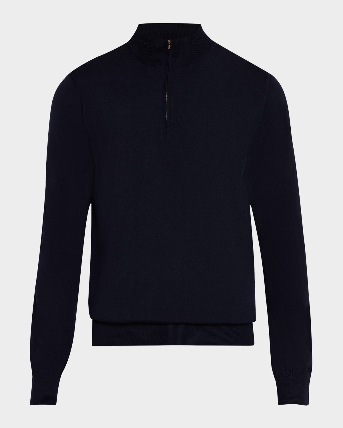 Men & apos;s Fine Knit Quarter-Zip Sweater