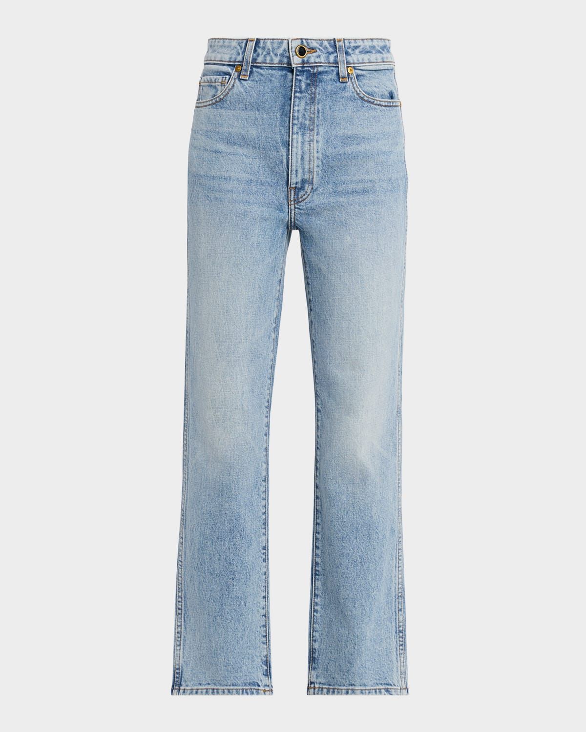 Abigail High-Rise Straight-Leg Ankle Jeans
