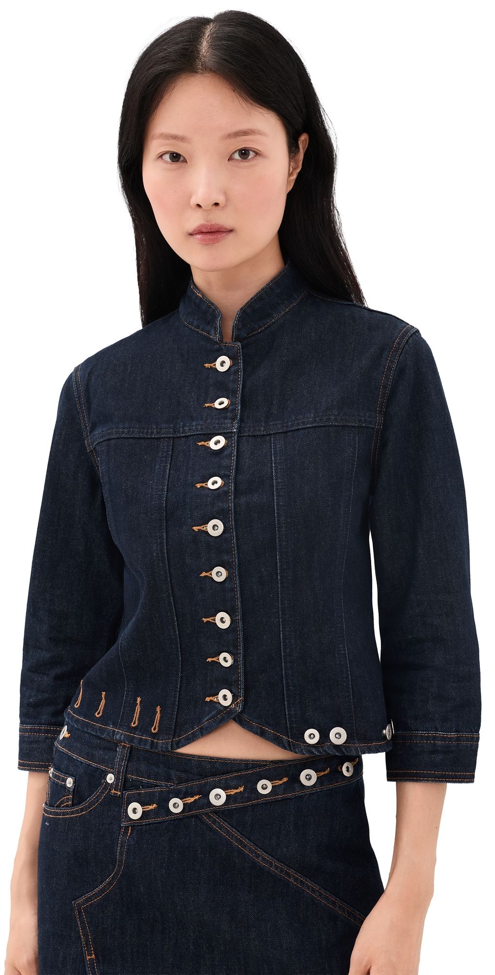 With Jéan Drew Denim Jacket Indigo Blue M