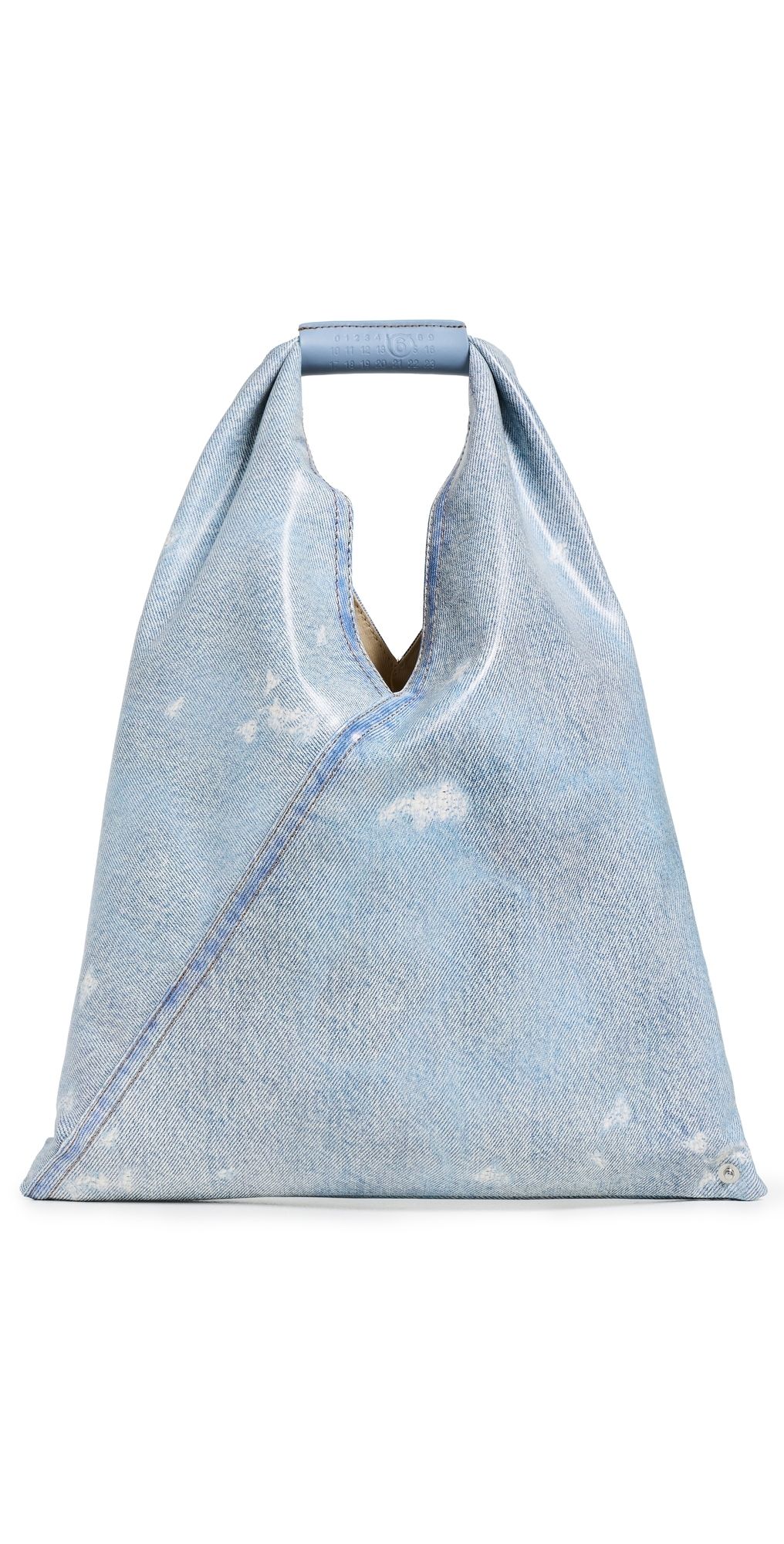 MM6 Maison Margiela Small Japanese Handbag Bleached Denim One Size