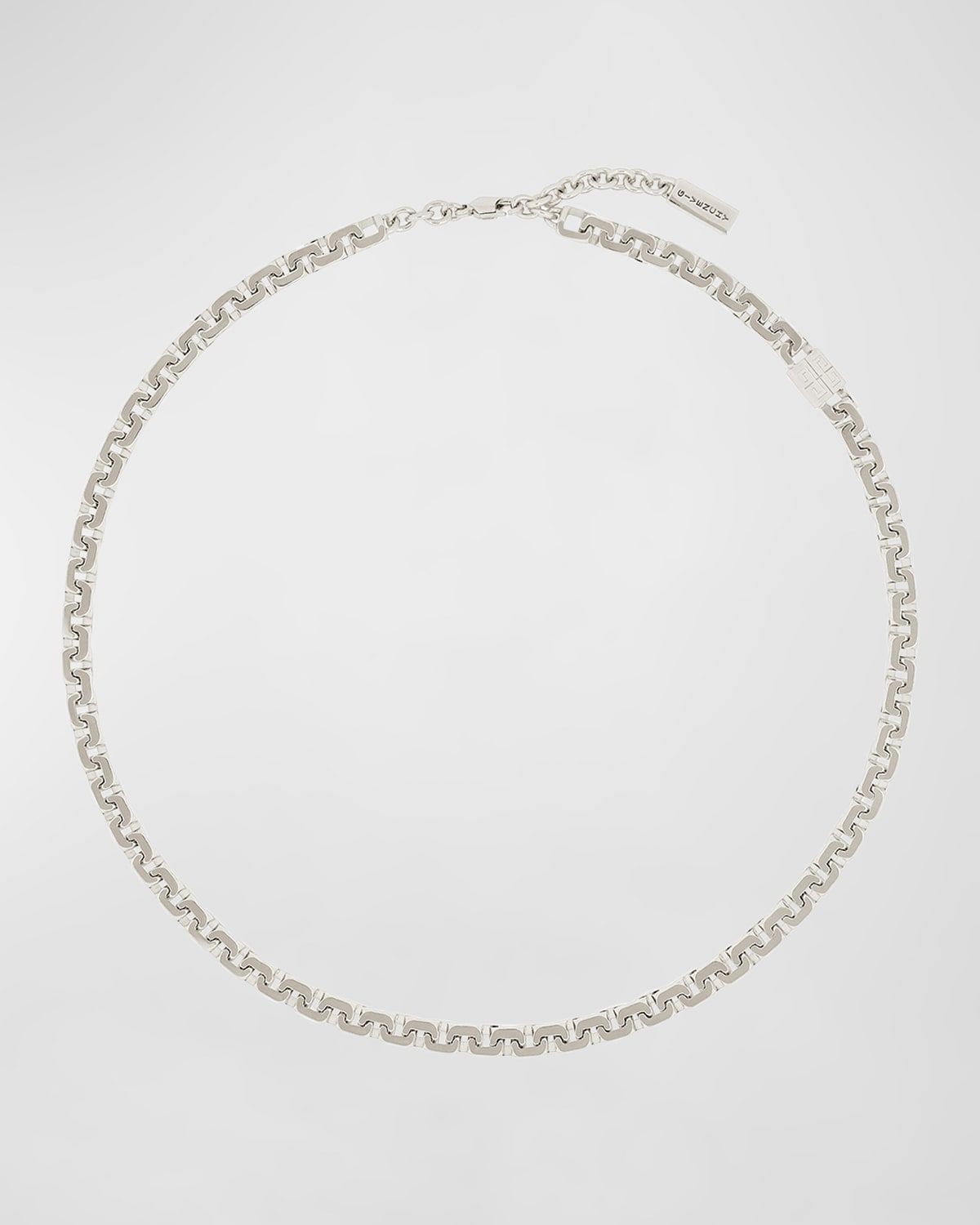 Men & apos;s Silvertone Short G-Chain Necklace