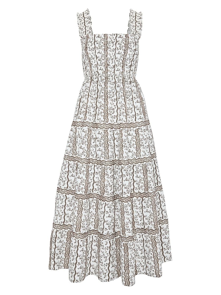 Women's The Kimmy Maxi Nap Dress - Mocha Provence Floral - Size XXXL