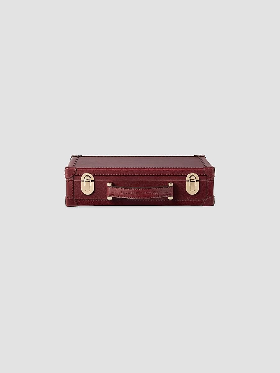 Burnished Calfskin Glasses Organizer - Wine