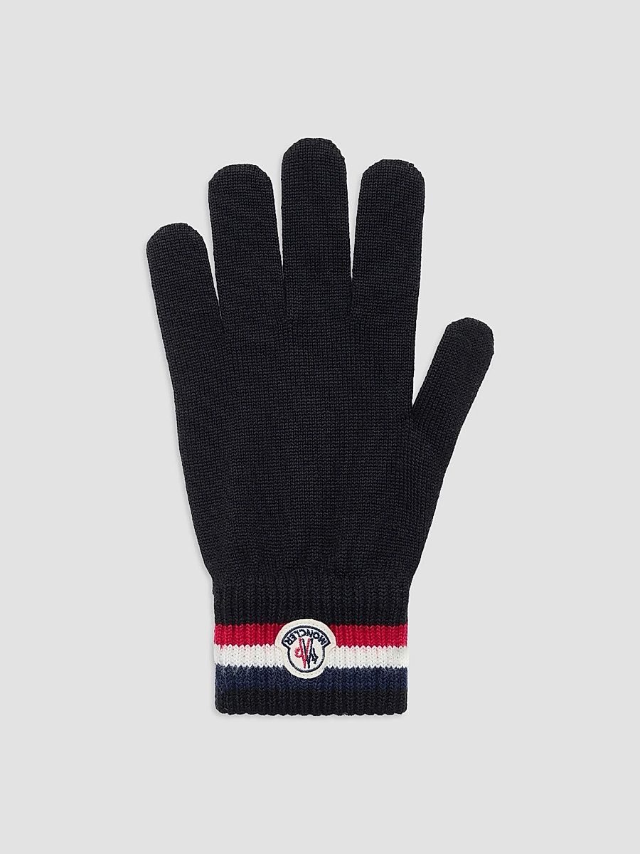 Men's Gloves in Wool - Black - Size XL