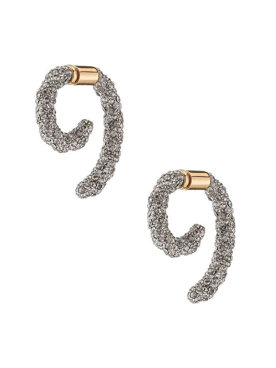 Women's Luna Two-Tone & Glass Crystal Drop Earrings - Gold Crystal