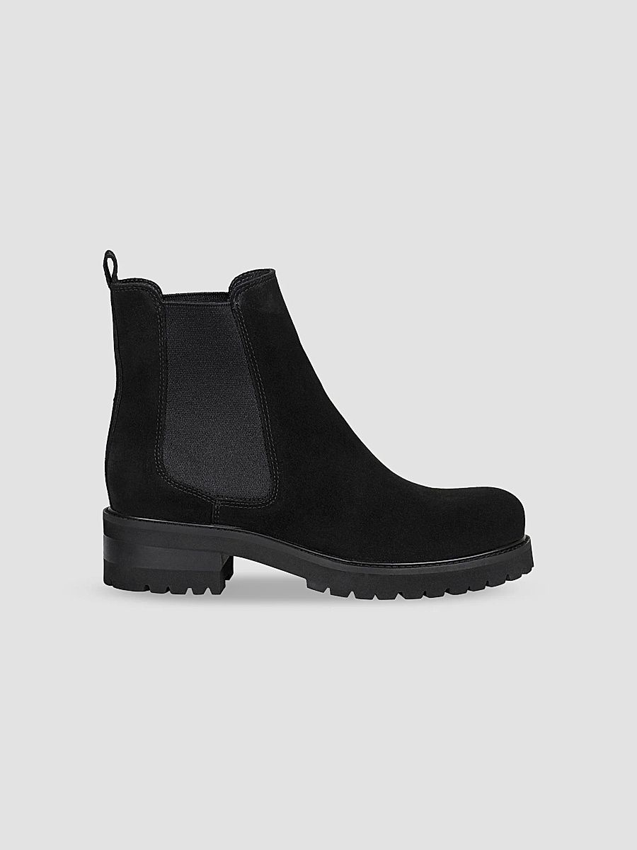 La Canadienne Women's Cye City Dry Waterproof Chelsea Boots - Black Suede - Size 8.5