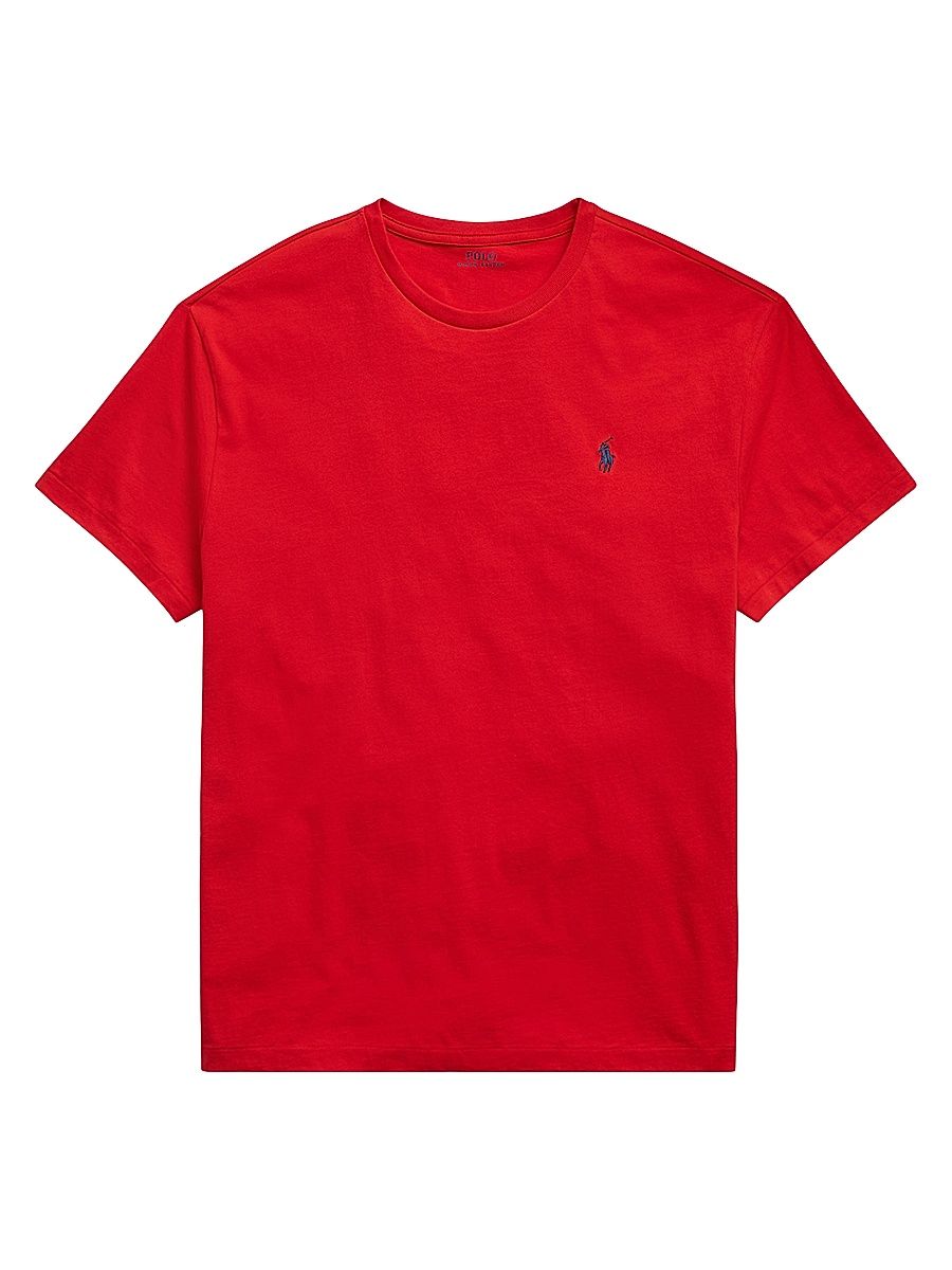 Men's Jersey Crewneck Classic-Fit T-Shirt - Red - Size XS