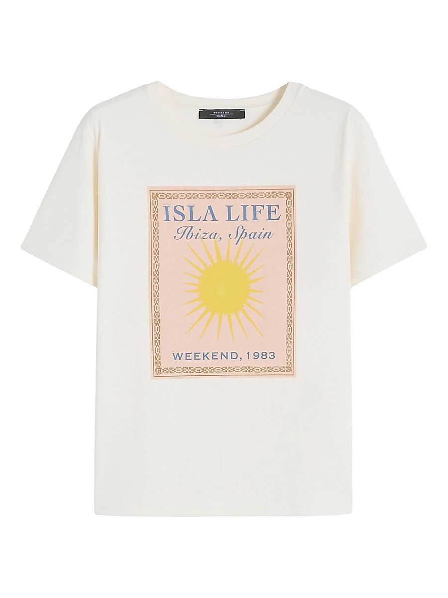 Women's Cotton Jersey T-Shirt - Ecru - Size XL