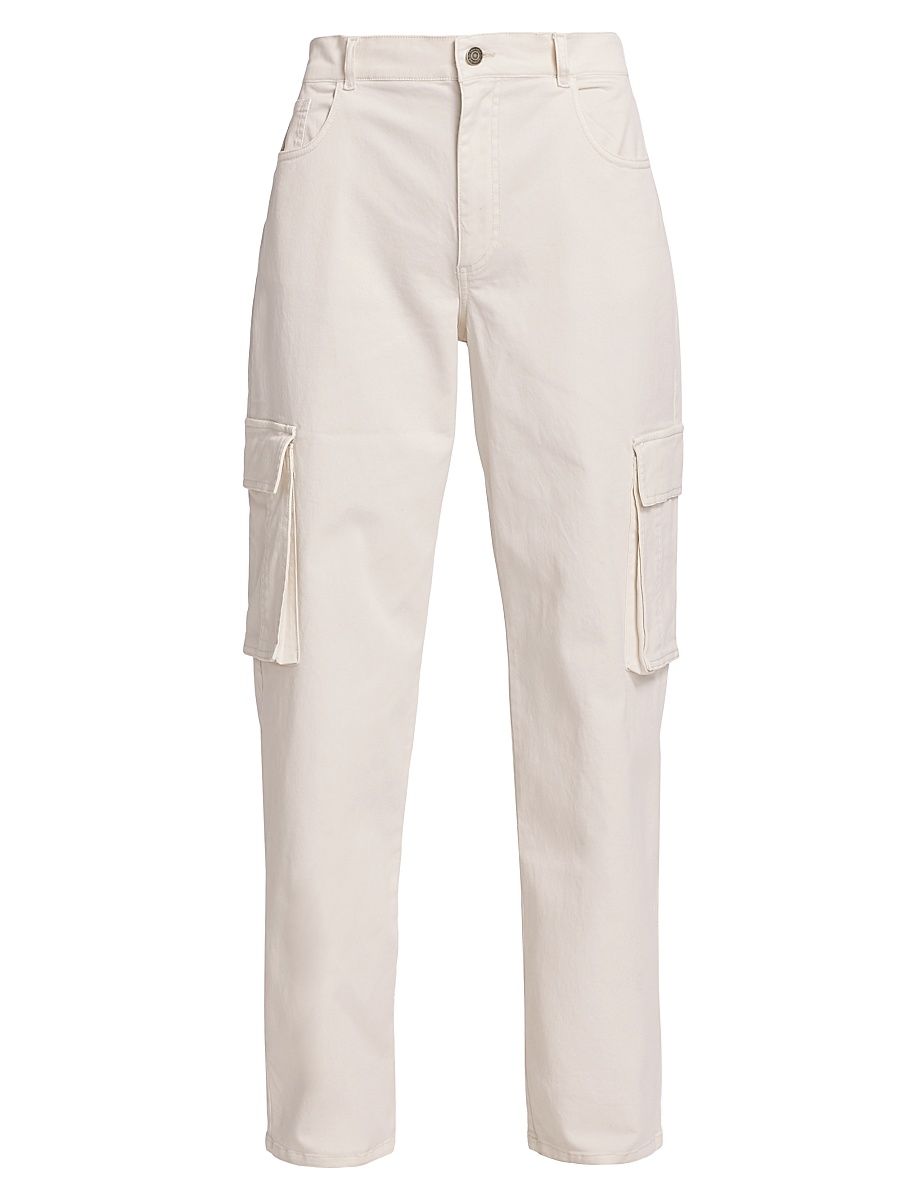 Women's Mid-Rise Cargo Pants - Moonstone - Size XS