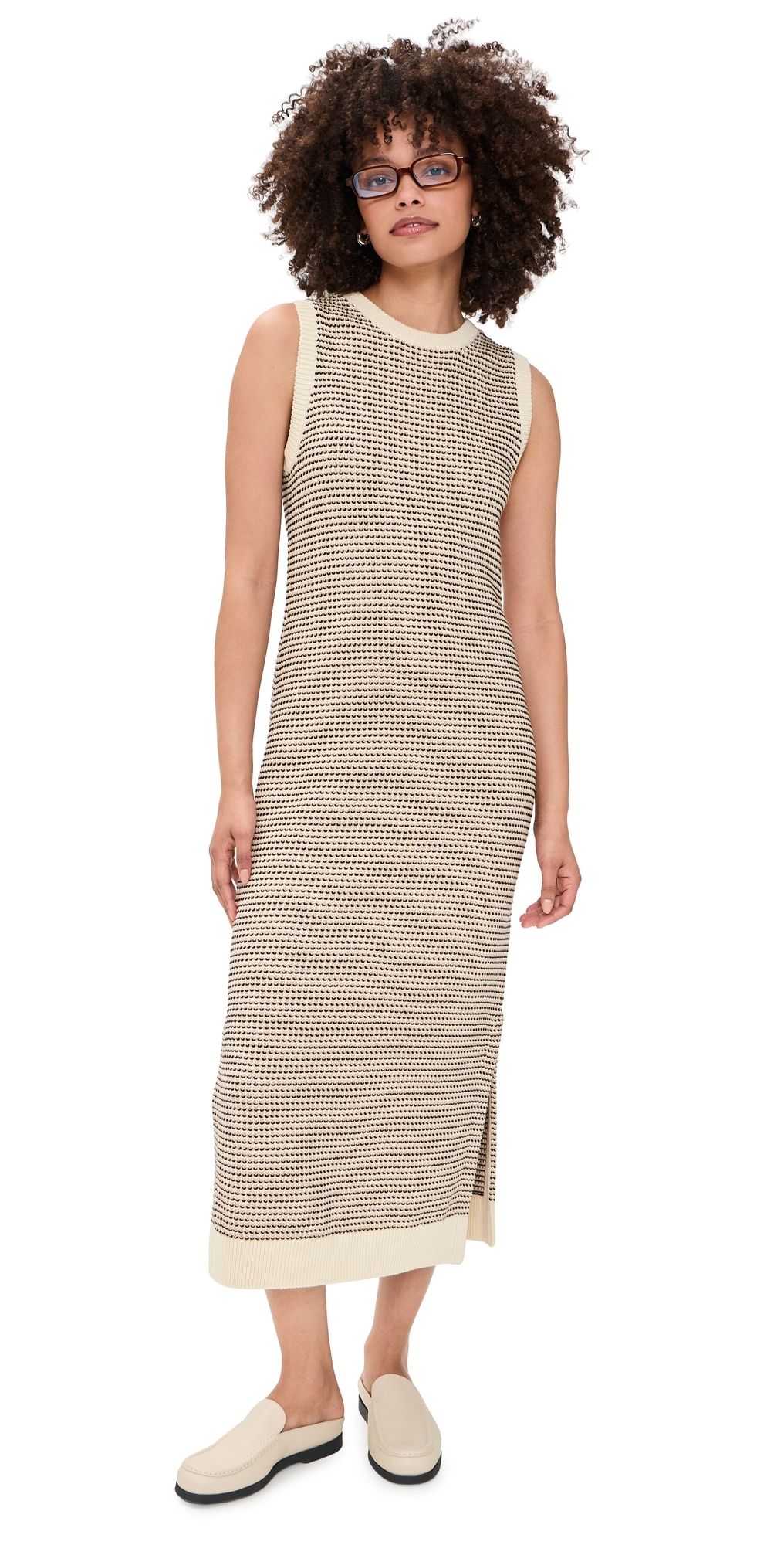 Varley Sadia Knit Dress Birch L