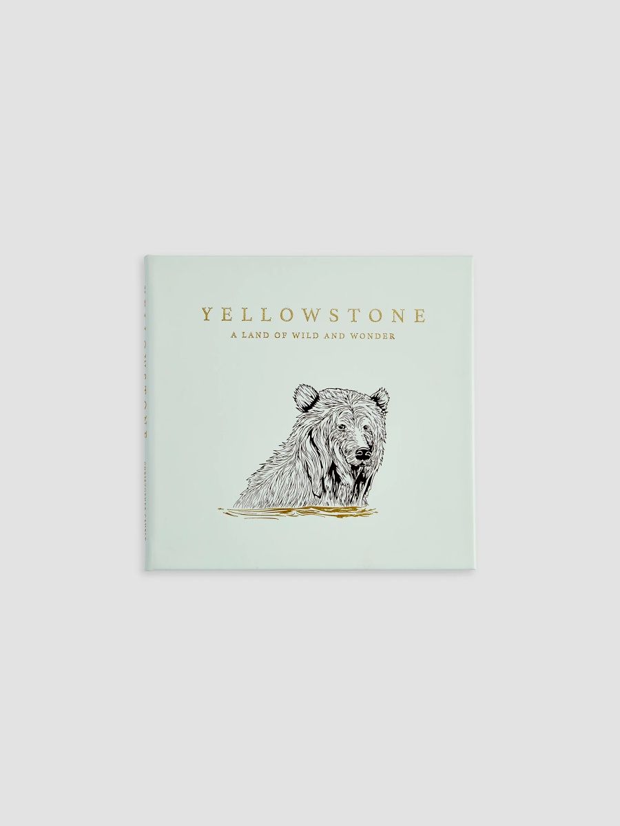 Graphic Image "Yellowstone: A Land Of Wild & Wonder" Leather-Bound Hardcover Book