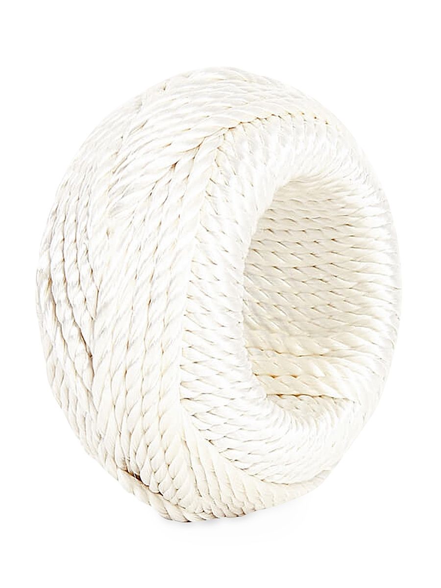 Rope Napkin Ring, Set of 4 - White