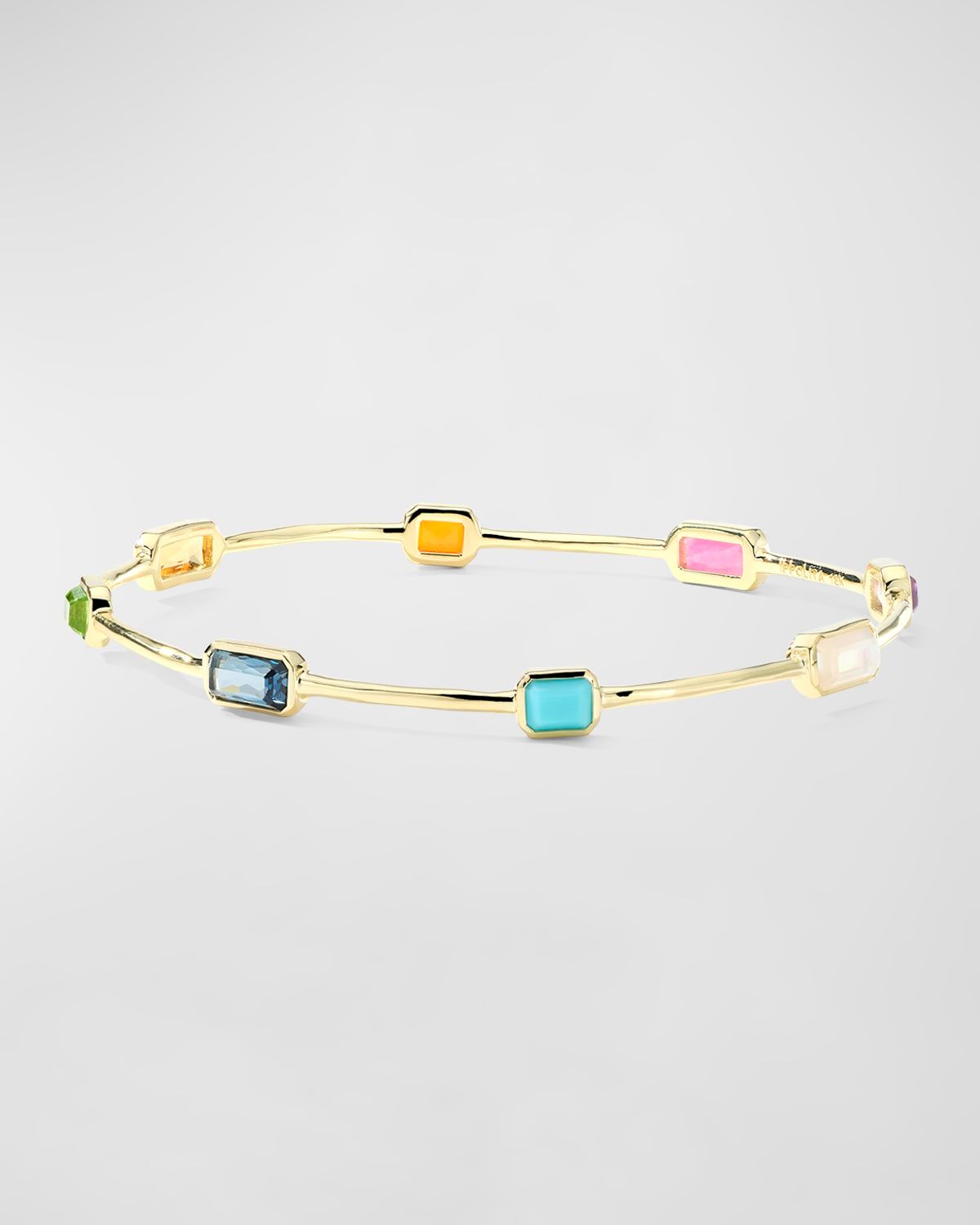 18K Rock Candy 8-Octagon Bangle in Summer Rainbow 2