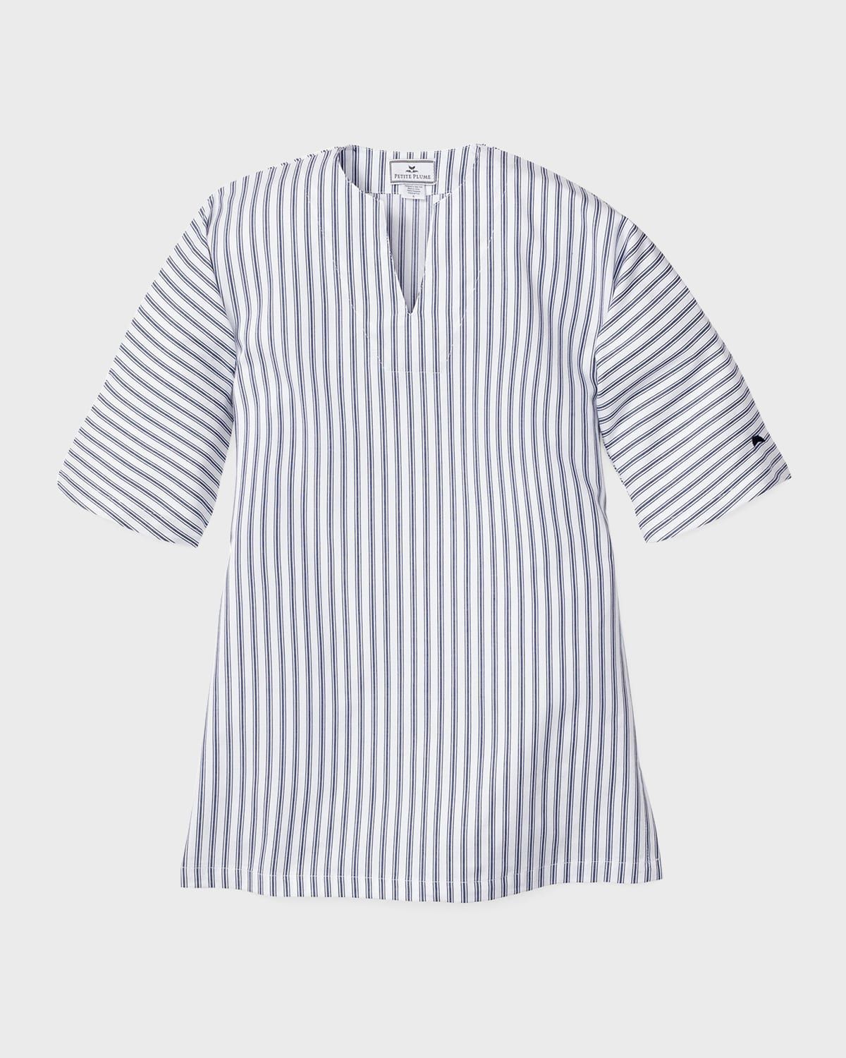 Girl & apos;s Striped Cotton-Blend Caftan, Size 6M-12