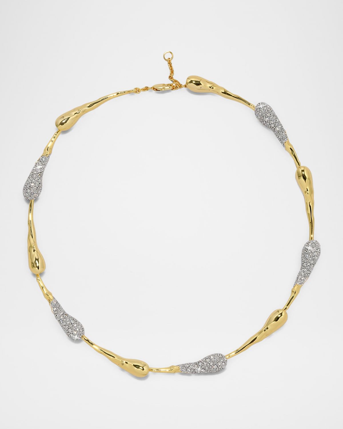 Solanales Crystal Teardrop Riviera Necklace