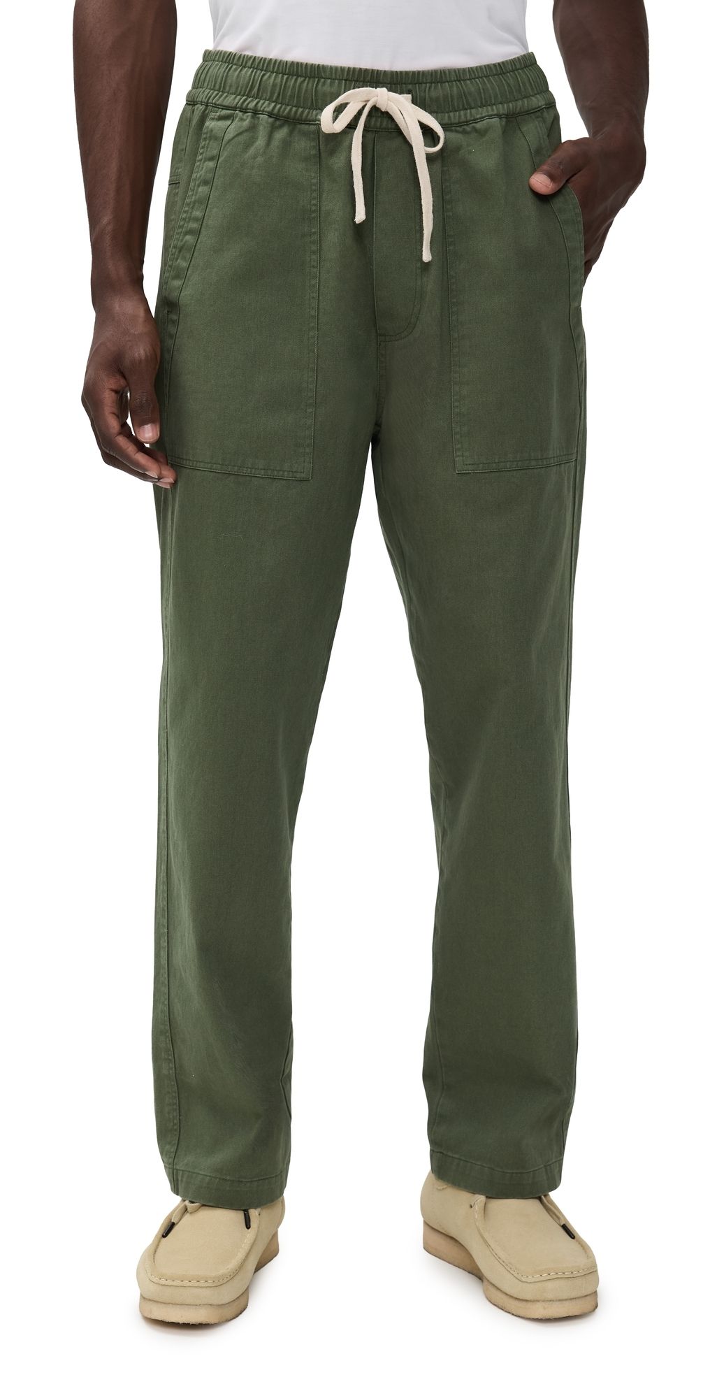McTavish Twill Pull On Pants Green 32