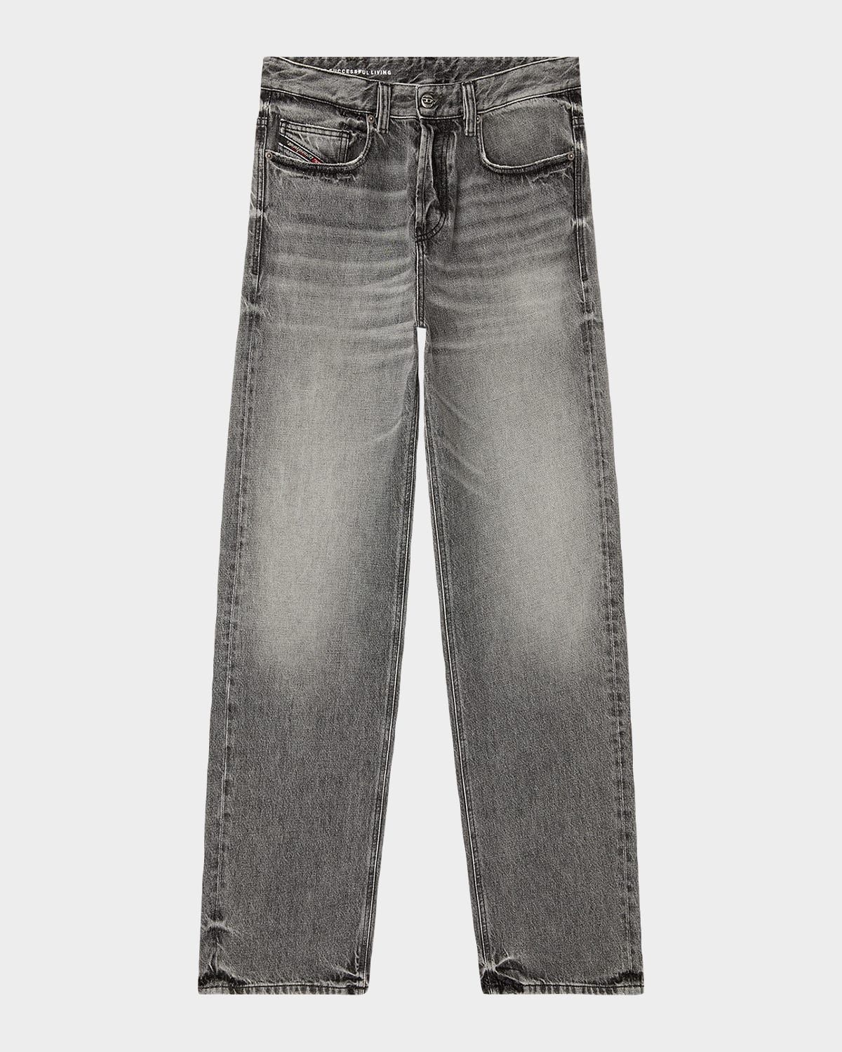 Men & apos;s D-2001 D-Macro Relaxed Grey-Wash Jeans