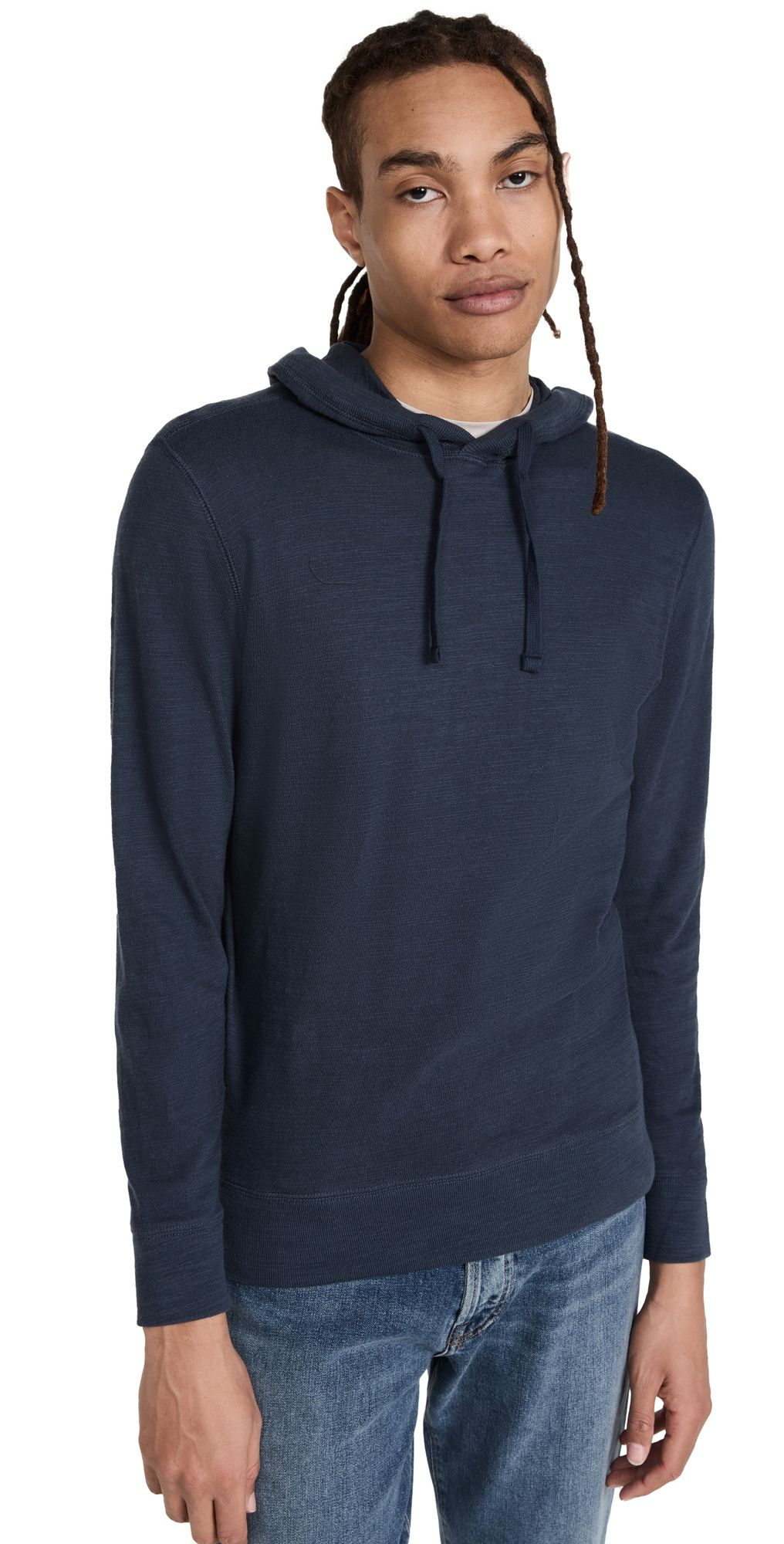 Faherty Sunwashed Slub Hoodie Blue Nights XXL