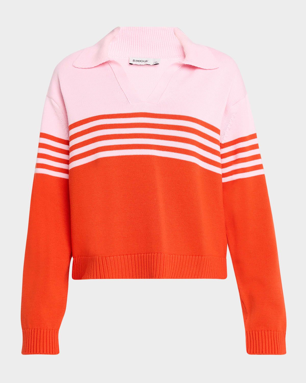 Jules Stripe Polo Sweater