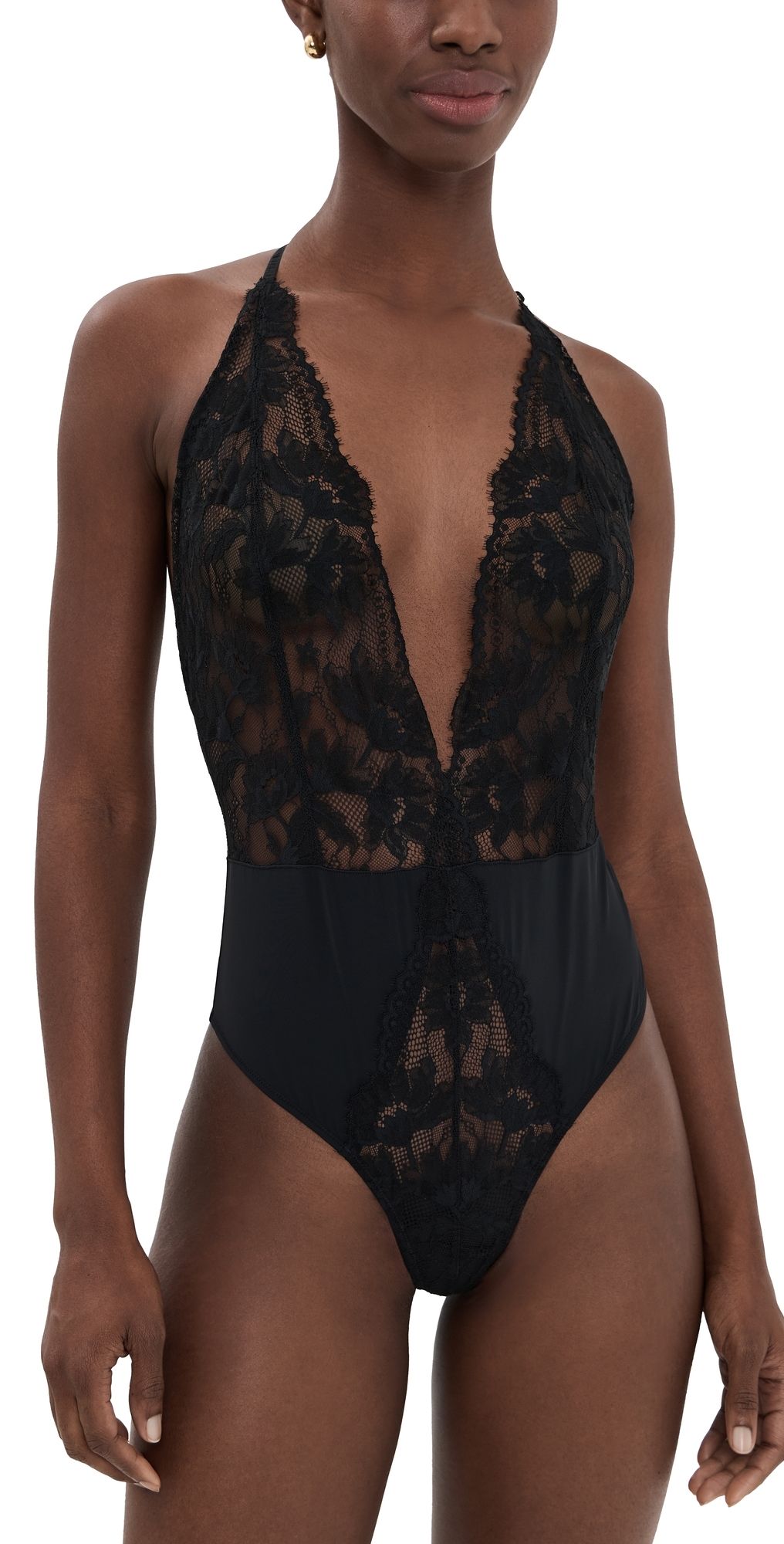 Natori Natori Fleur Teddy Black L