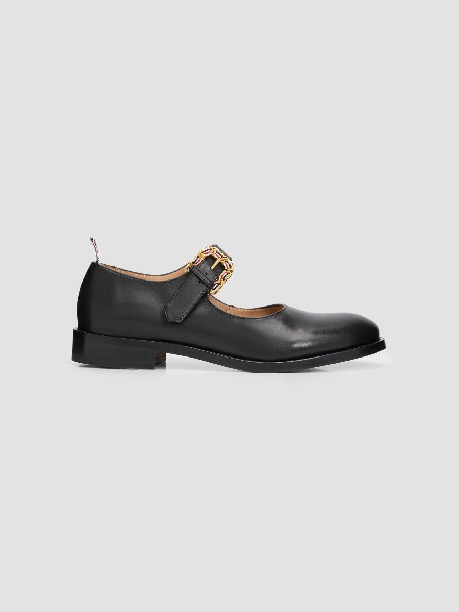 Thom Browne Women's Leather Mary Janes - Black - Size 10