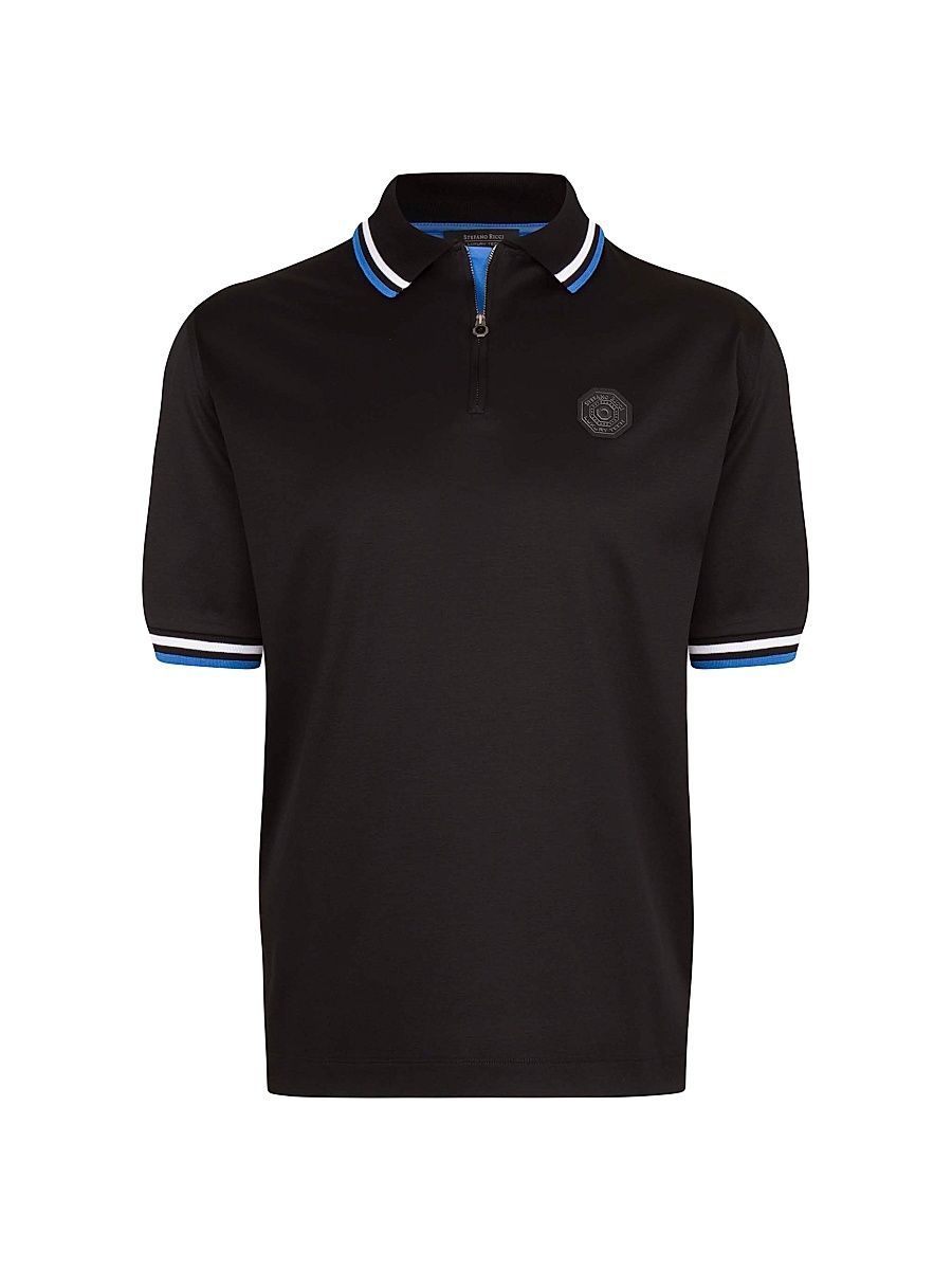 Men's Polo Shirt - Black - Size 48
