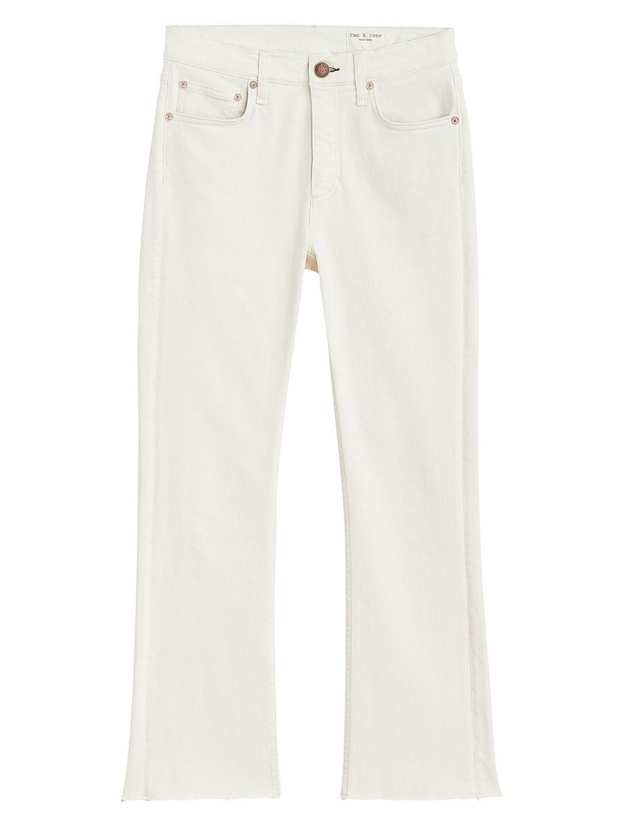 Women's Peyton Mid-Rise Ankle Bootcut - Ecru - Size 32