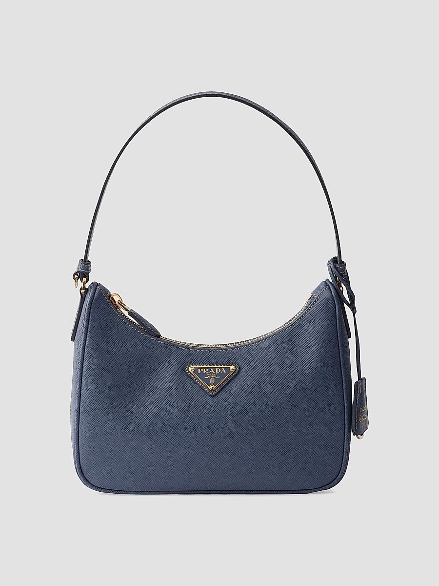 Prada Women's Re-Edition 2005 Saffiano Leather Mini Shoulder Bag - Blue