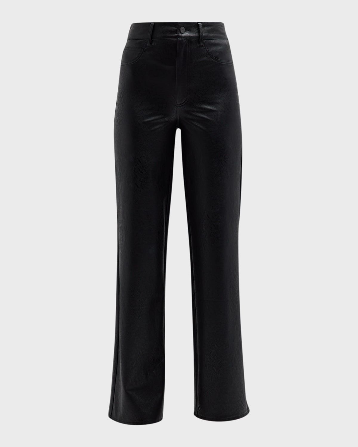 Sasha Straight Faux-Leather Pants