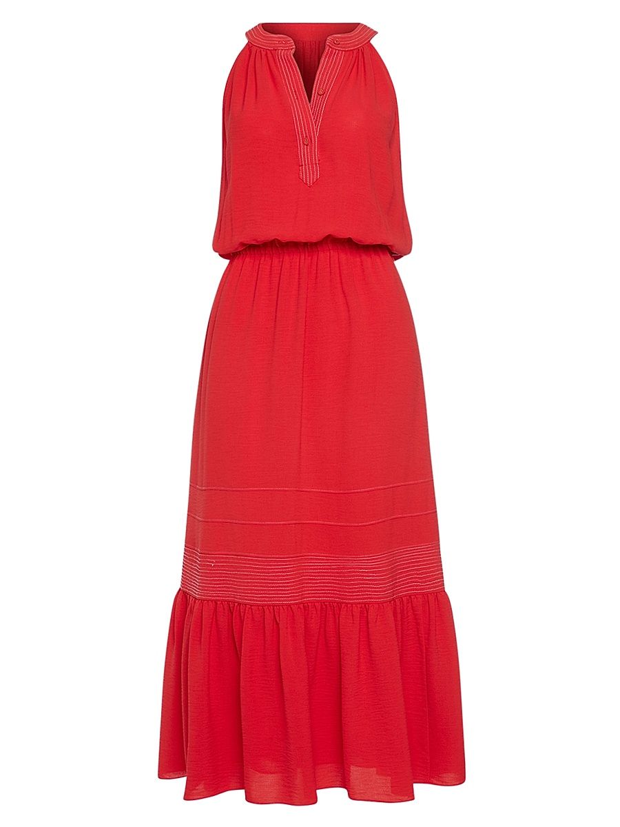 Women's Carmen Sleeveless Midi Dress - Red - Size XL