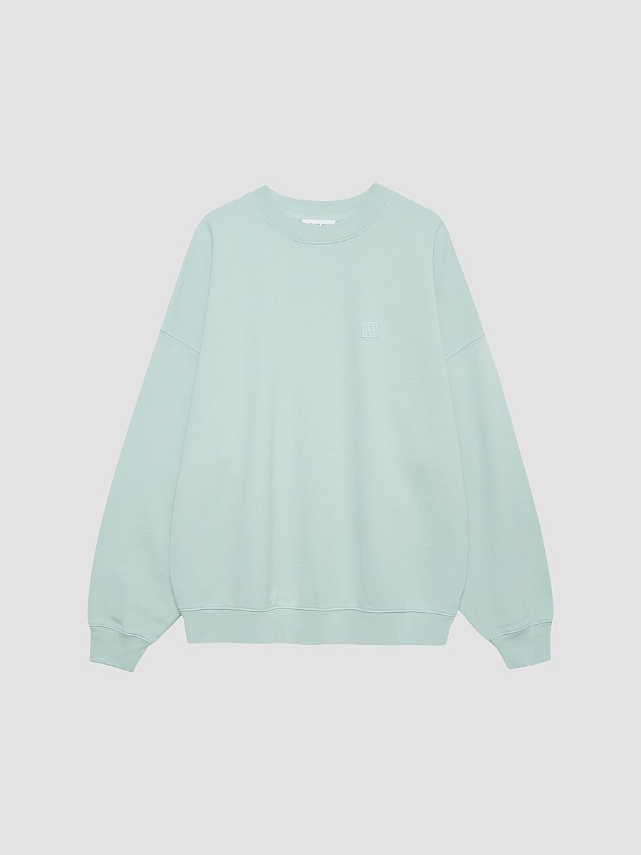 Women's Miles Cotton Fleece Oversized Sweatshirt - Green - Size XS