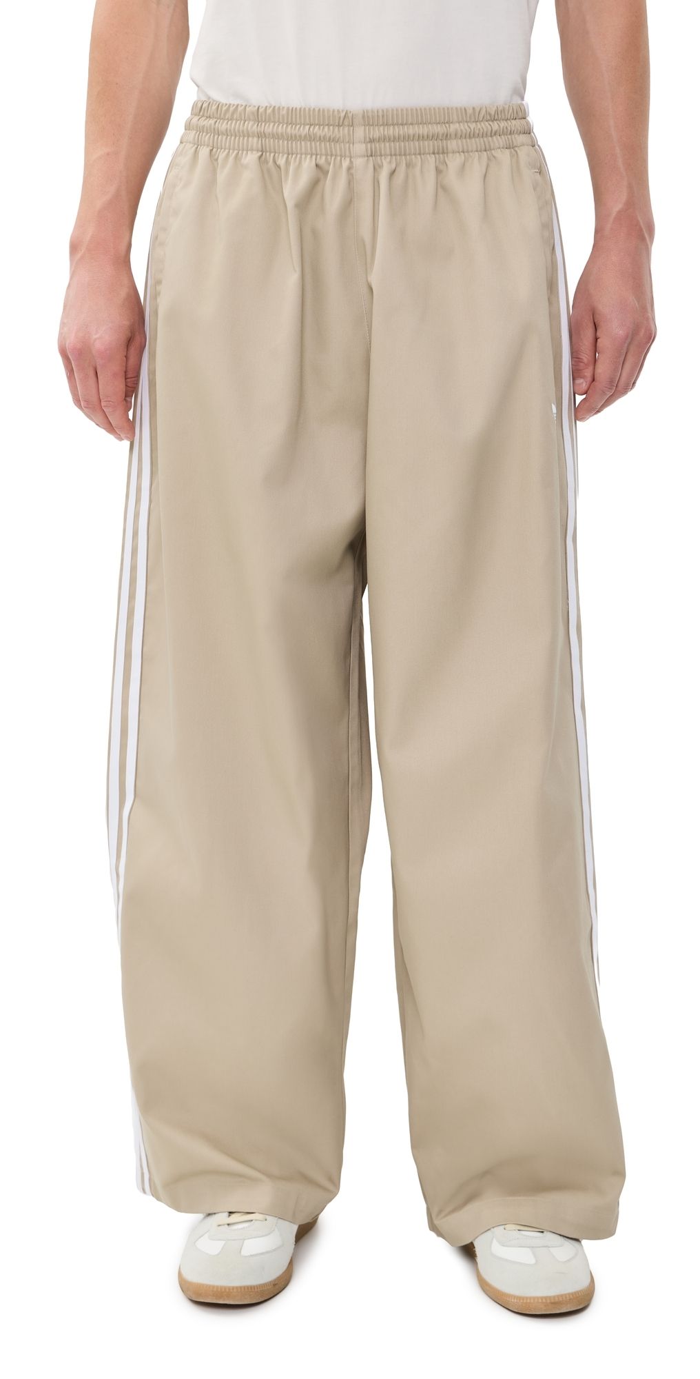 adidas Adicolor Cotton Twill Pants Khaki Three M