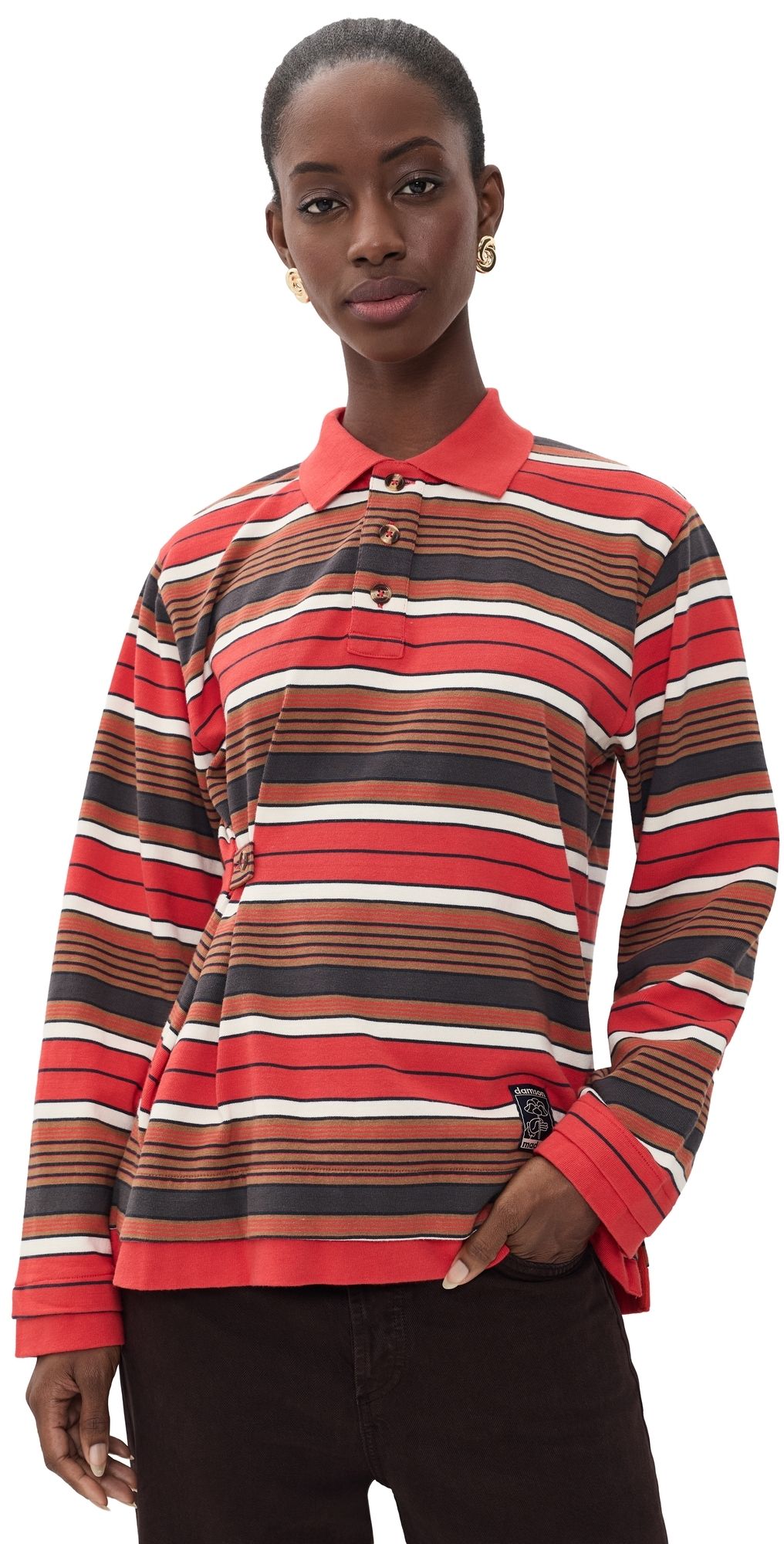 Damson Madder Noah Cinch Rugby Shirt Red 10