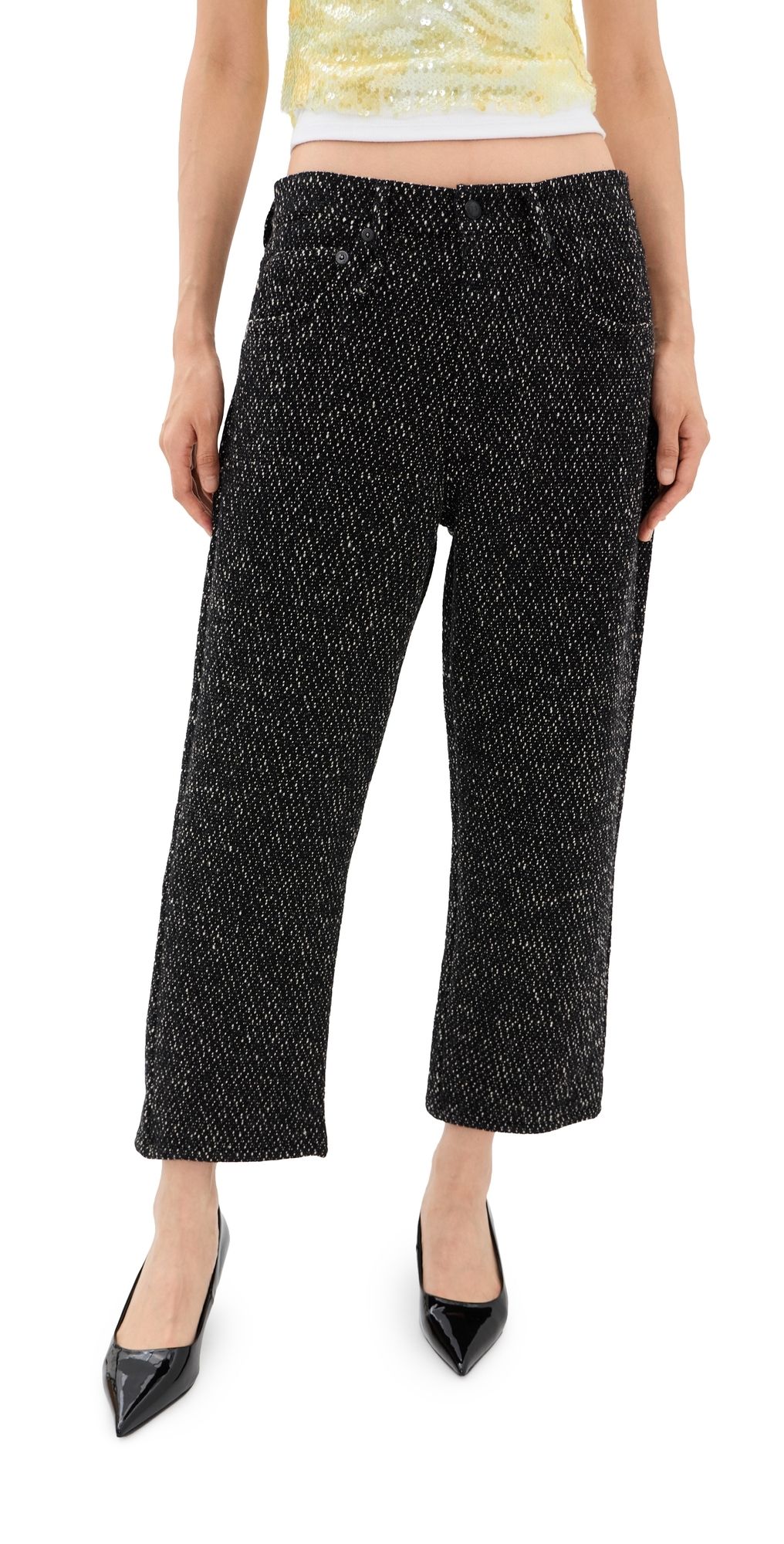 R13 X-BF Pants Marled Black 25