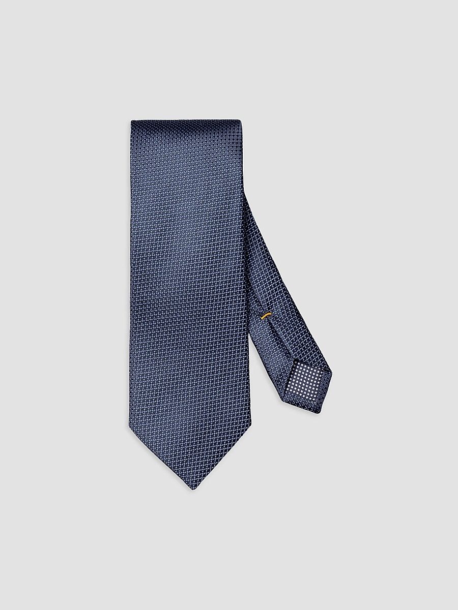Men's Micro Texture Linen Tie - Navy