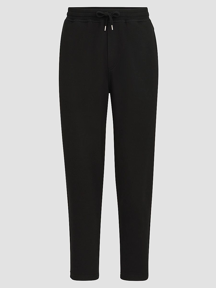 Men's French Terry Double Cloth Trousers - Black - Size XXXXL