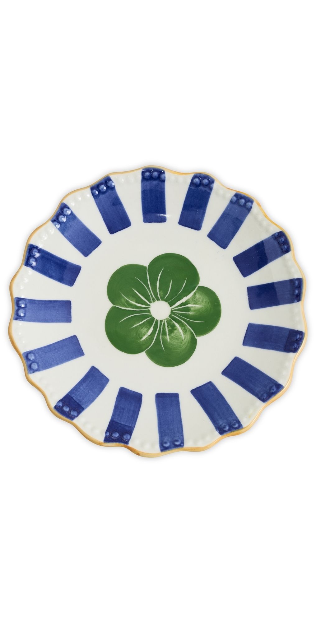 Carolina K Etched Flower Appetizer Plate Etched Flower Multi One Size