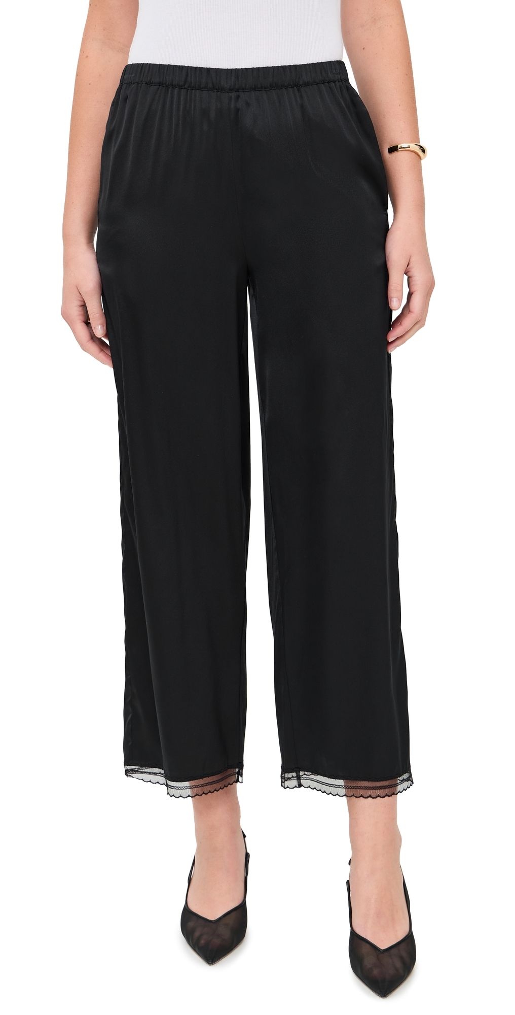 STAUD Kirby Silk Pants Black XS
