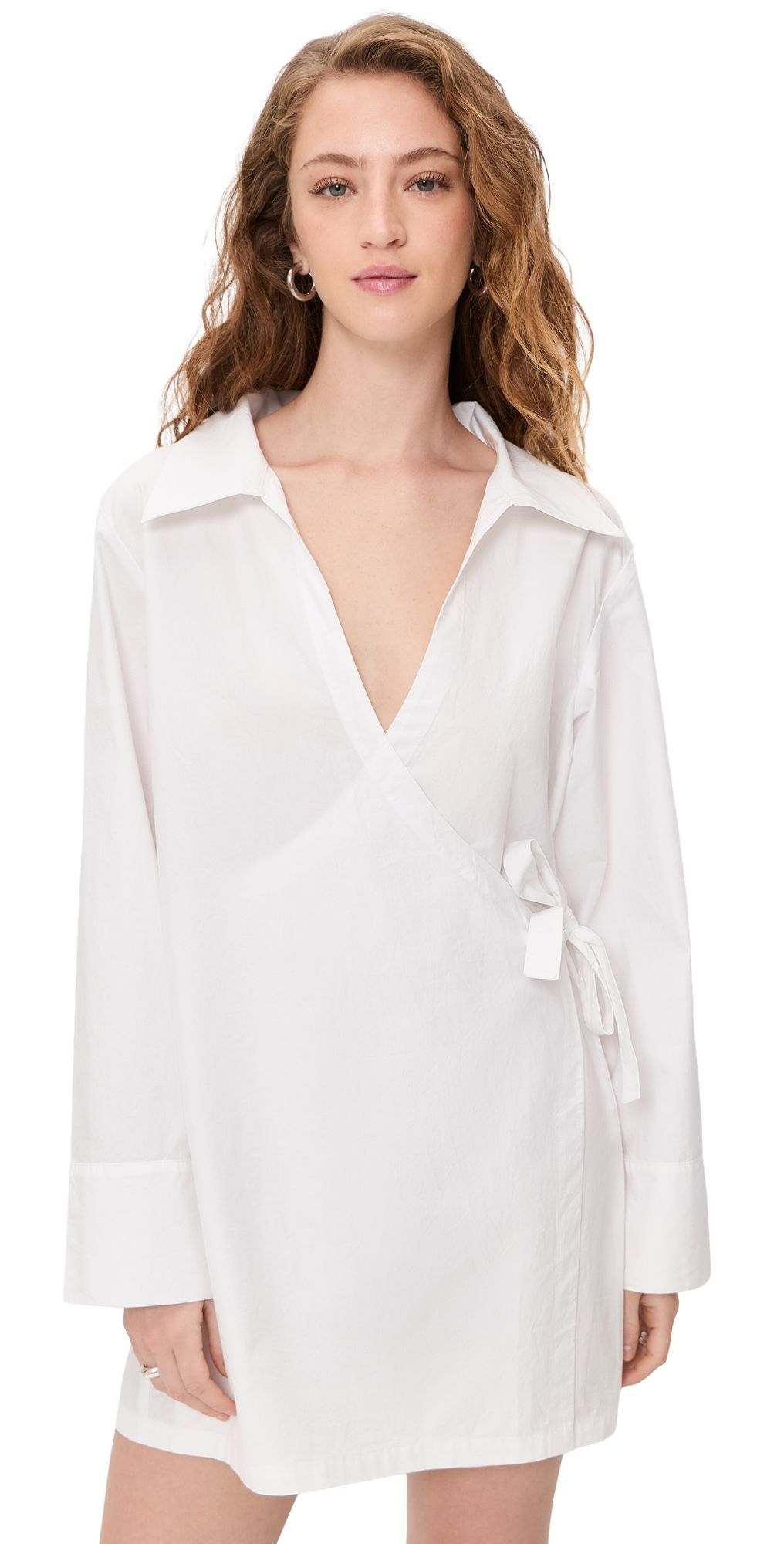 Vitamin A Elodie Wrap Dress White XS